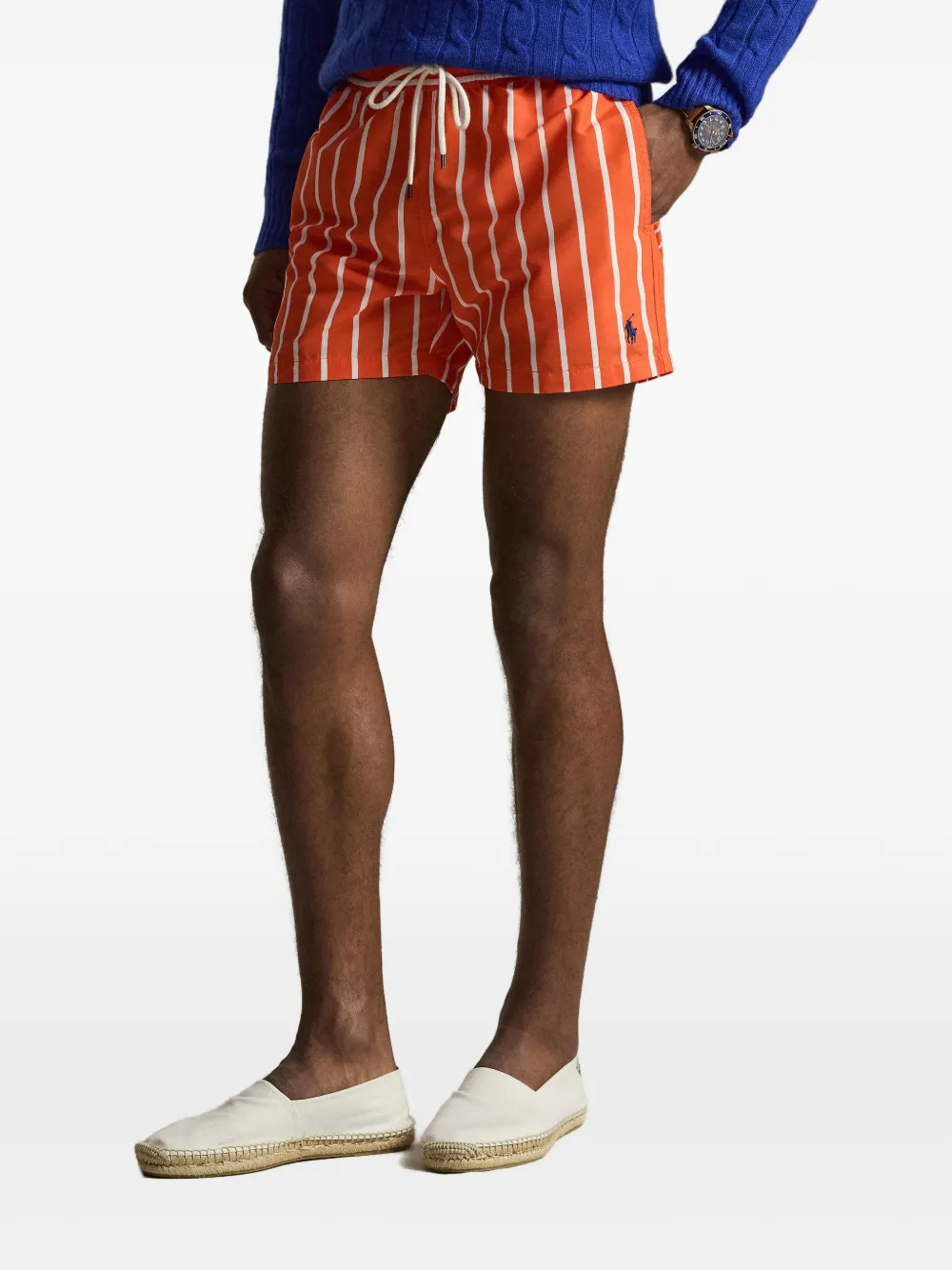 Polo Ralph Lauren Gestreepte zwembroek Oranje