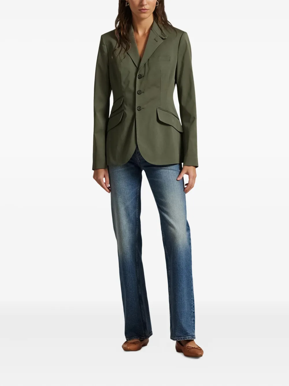 Polo Ralph Lauren Blazer met enkele rij knopen Groen