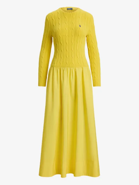 Polo Ralph Lauren cable-knit cotton dress