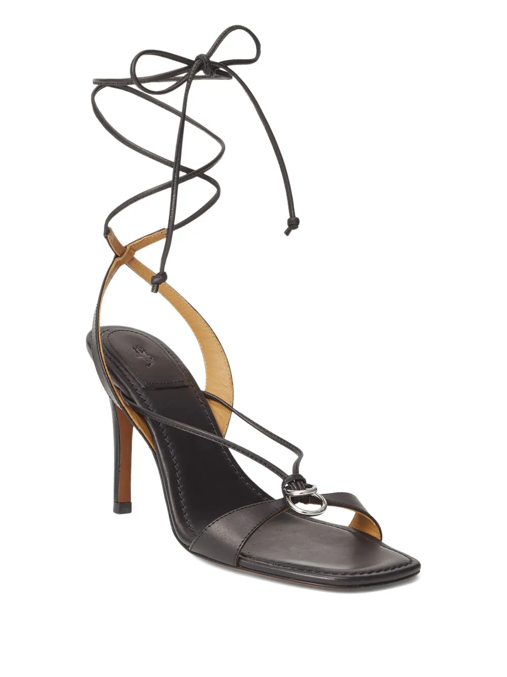 Polo Ralph Lauren Sandalen met ringdetail Zwart