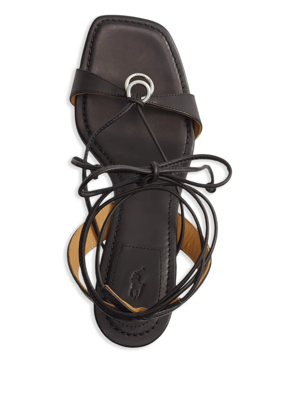 Polo Ralph Lauren Sandalen met ringdetail Zwart