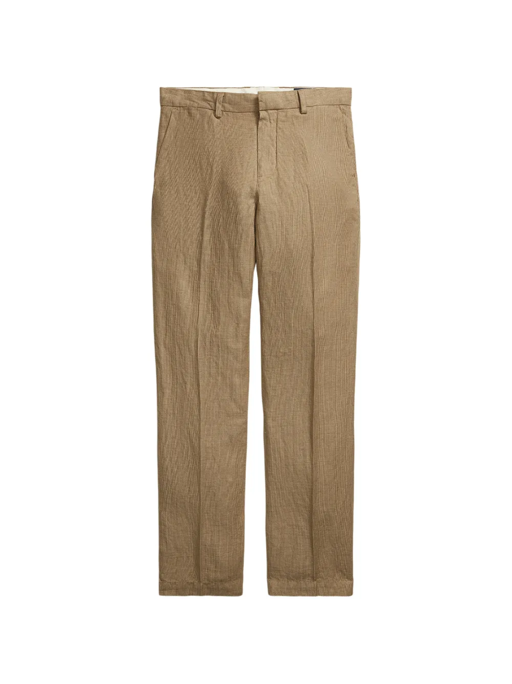 Polo Ralph Lauren Manhasset houndstooth-pattern chino trousers - Marrone