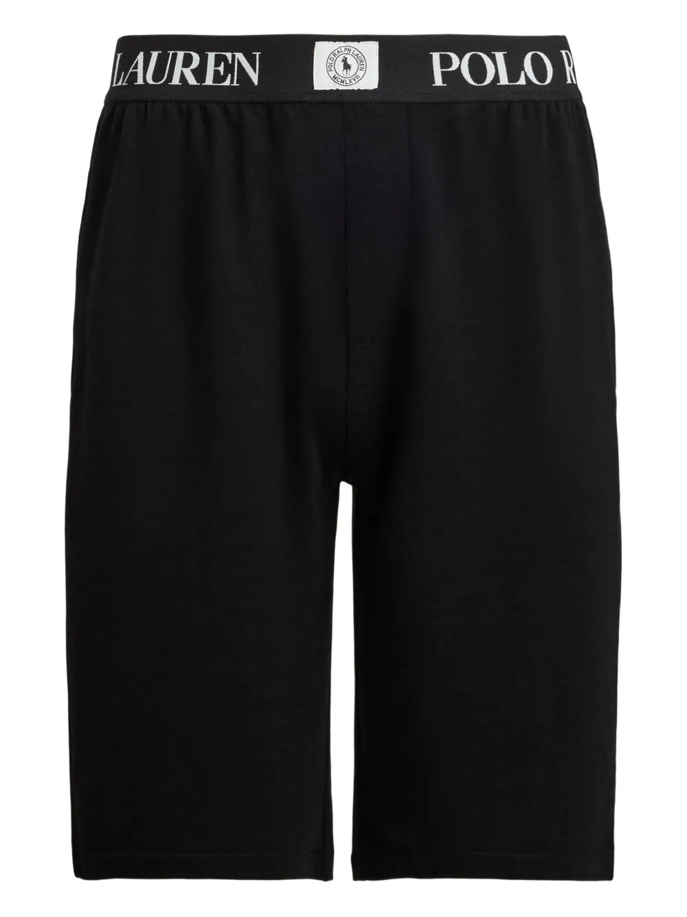 Polo Ralph Lauren logo-label elastic sleep shorts | Black | Image 1