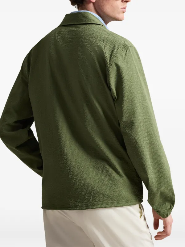 Polo Ralph Lauren Textured Coach Jacket | Green | FARFETCH AO