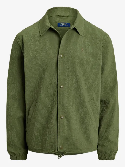 Polo Ralph Lauren veste boutonnée à design texturé