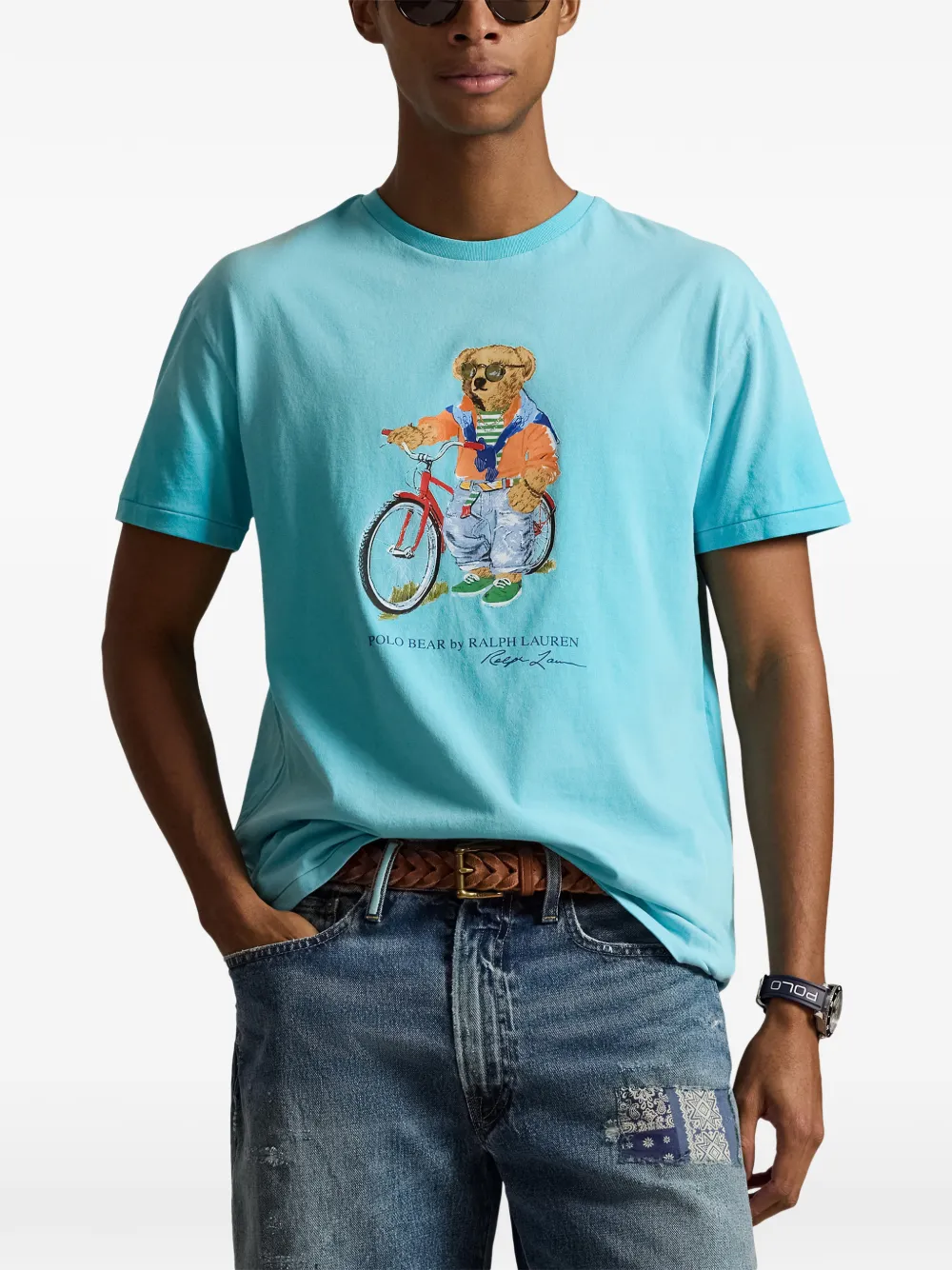 Polo Ralph Lauren T-shirt met print Blauw