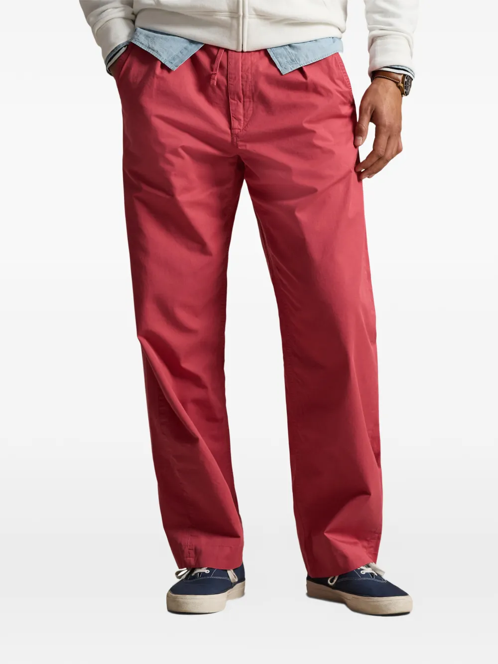 Polo Ralph Lauren Elastische broek met plooien Roze