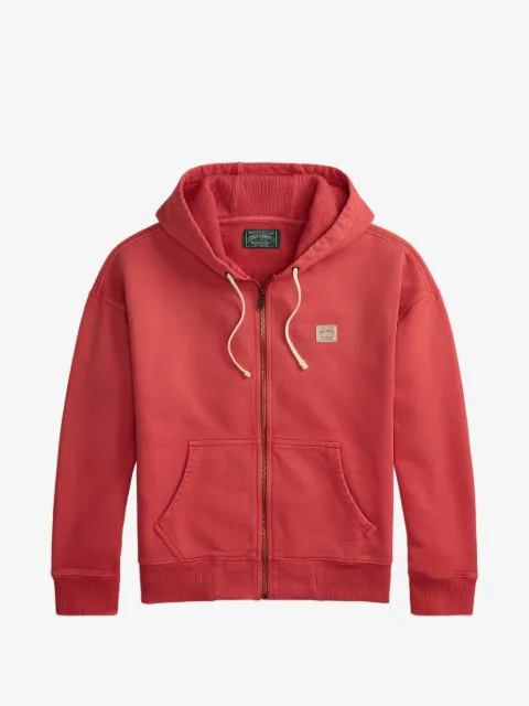Polo Ralph Lauren Agasalho jeans com capuz e patch de logo