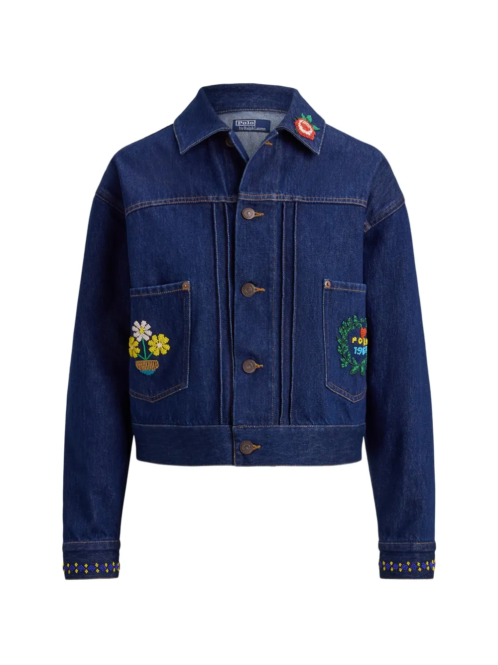 Polo Ralph Lauren Giacca denim con decorazione - Blu