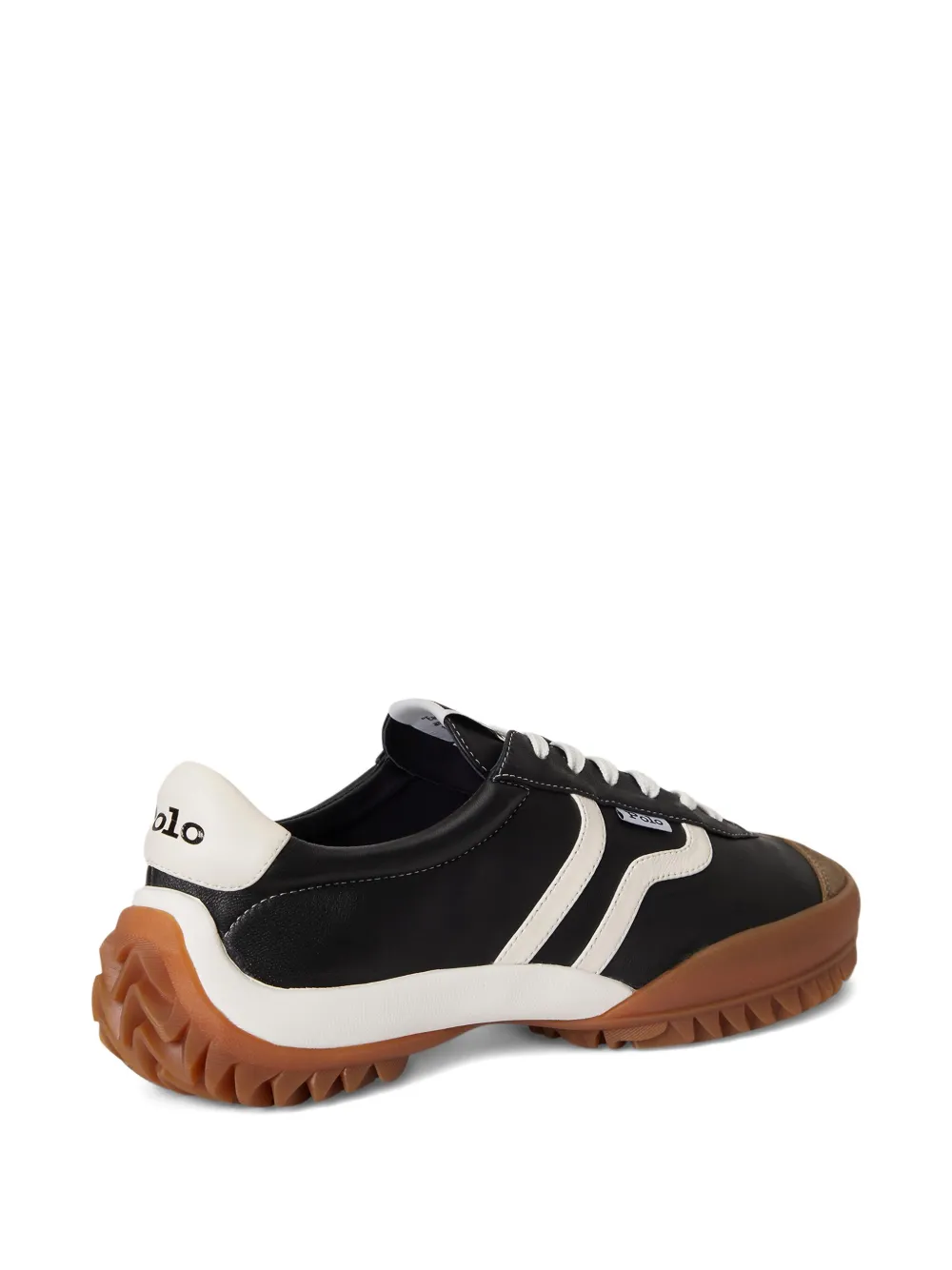 Polo Ralph Lauren Leren sneakers Zwart
