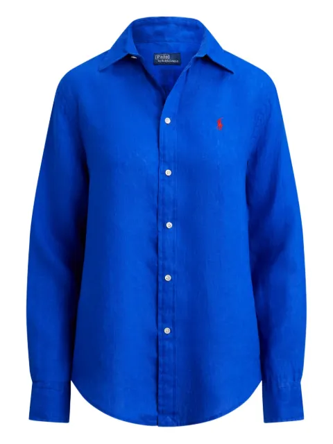 Polo Ralph Lauren logo-embroidered linen shirt