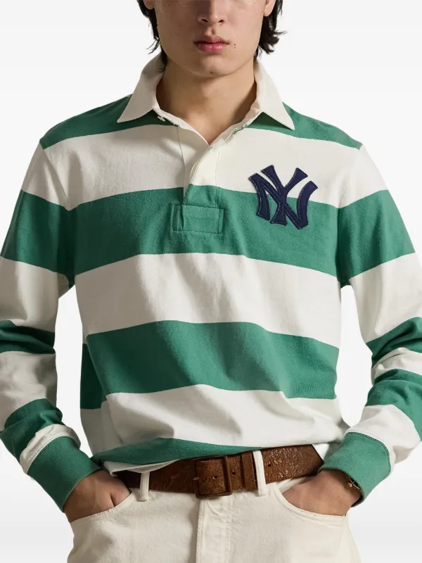Polo Ralph Lauren × Yankees コラボ ポロシャツ Polo Ralph Lauren x Yankees ストライプ ポロシャツ | グリーン