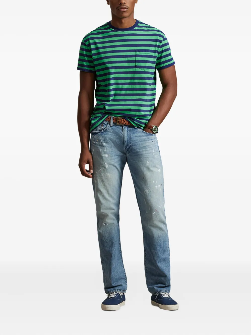 Polo Ralph Lauren Gestreept T-shirt Groen