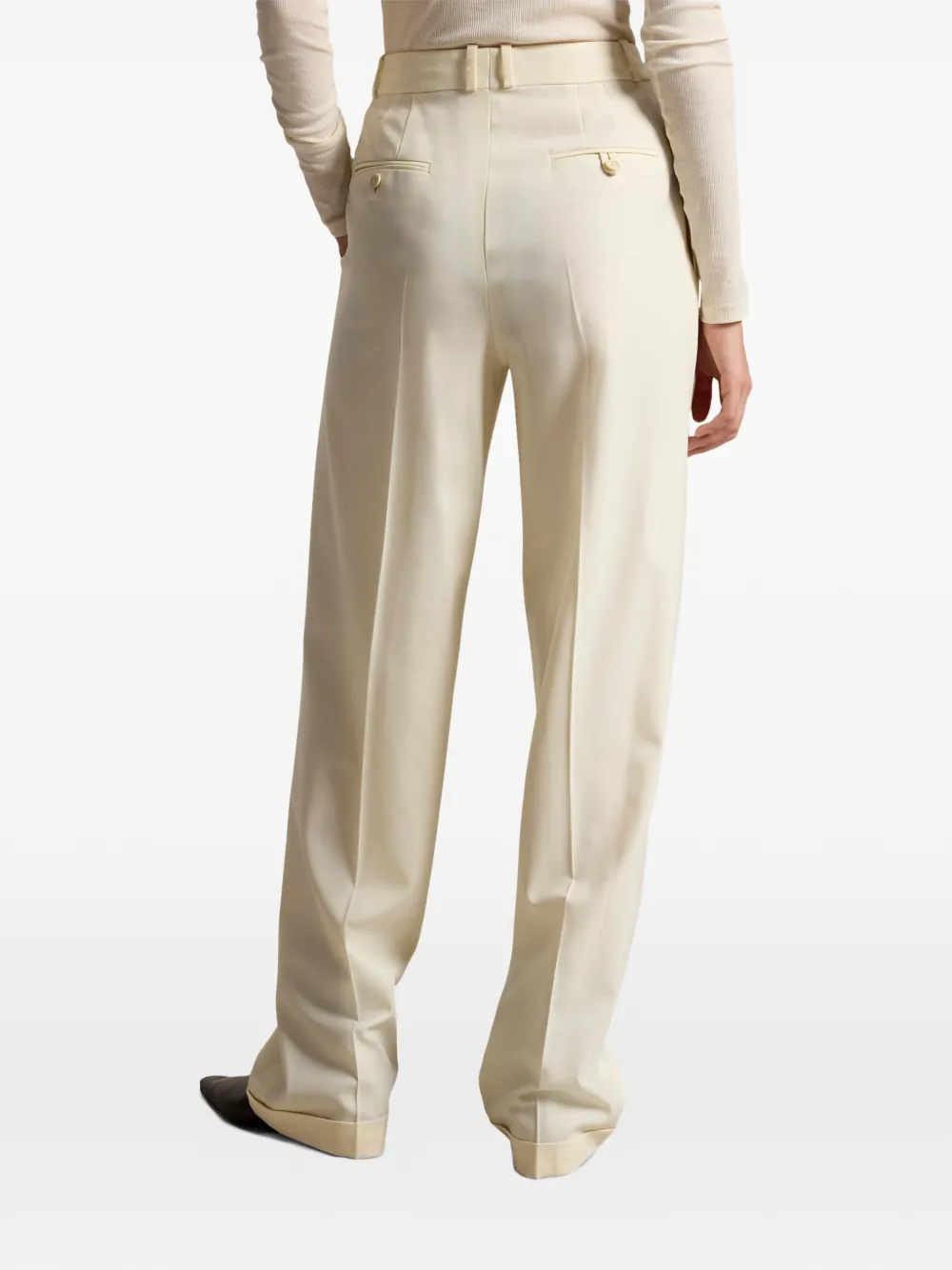 Polo Ralph Lauren Plooibroek met wijde pijpen Beige