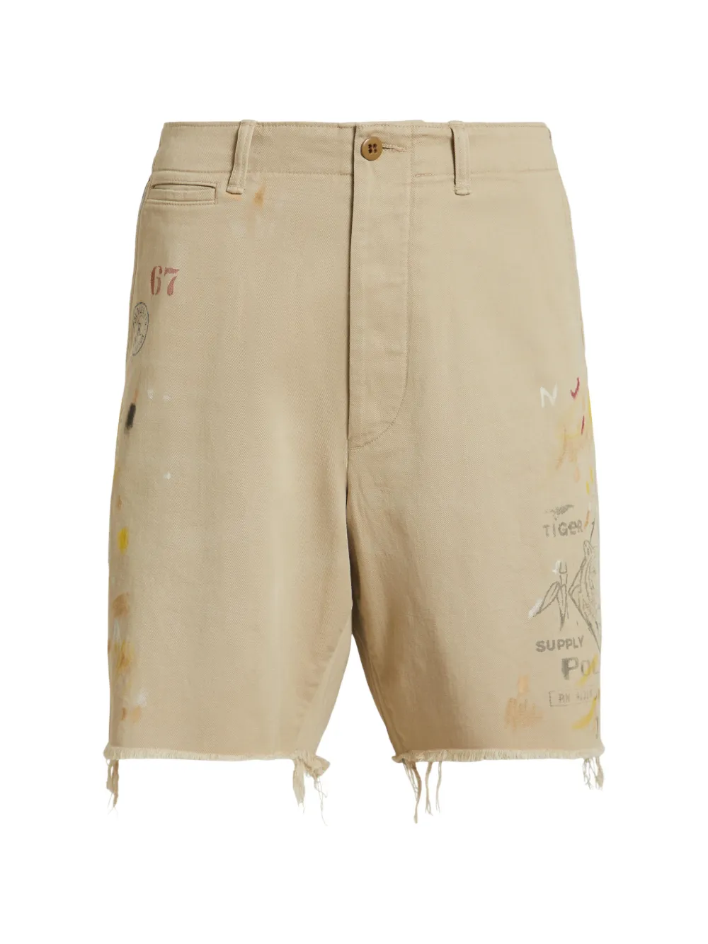 Polo Ralph Lauren Shorts mit ausgefranstem Saum - Braun