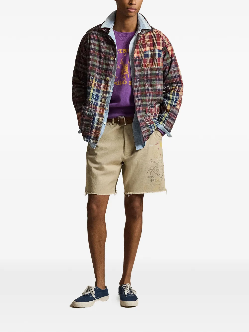 Polo Ralph Lauren Shorts met franje Bruin
