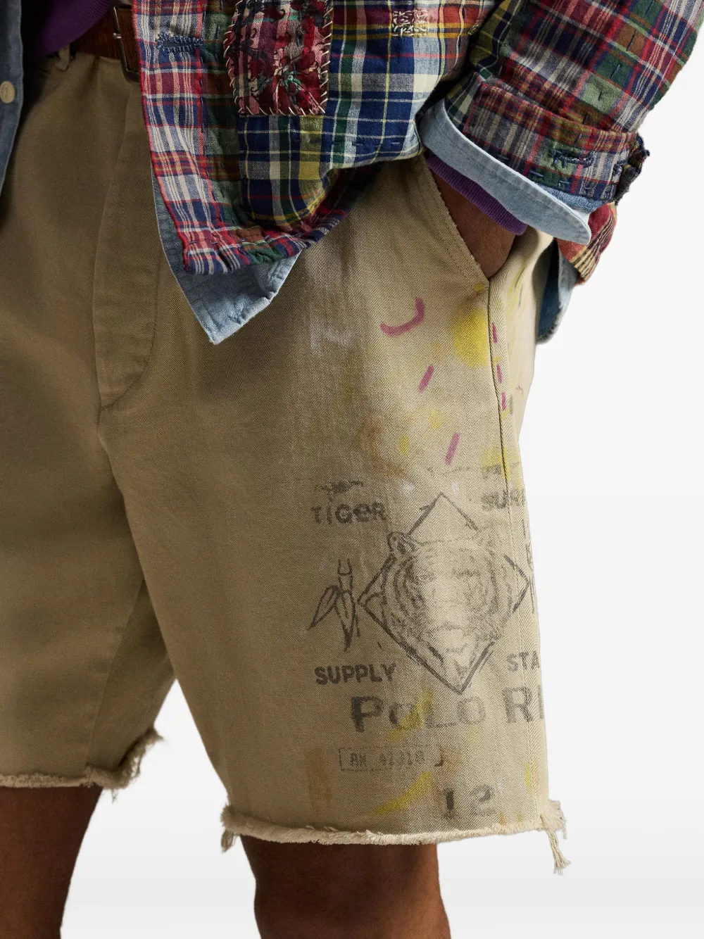 Polo Ralph Lauren Shorts met franje Bruin