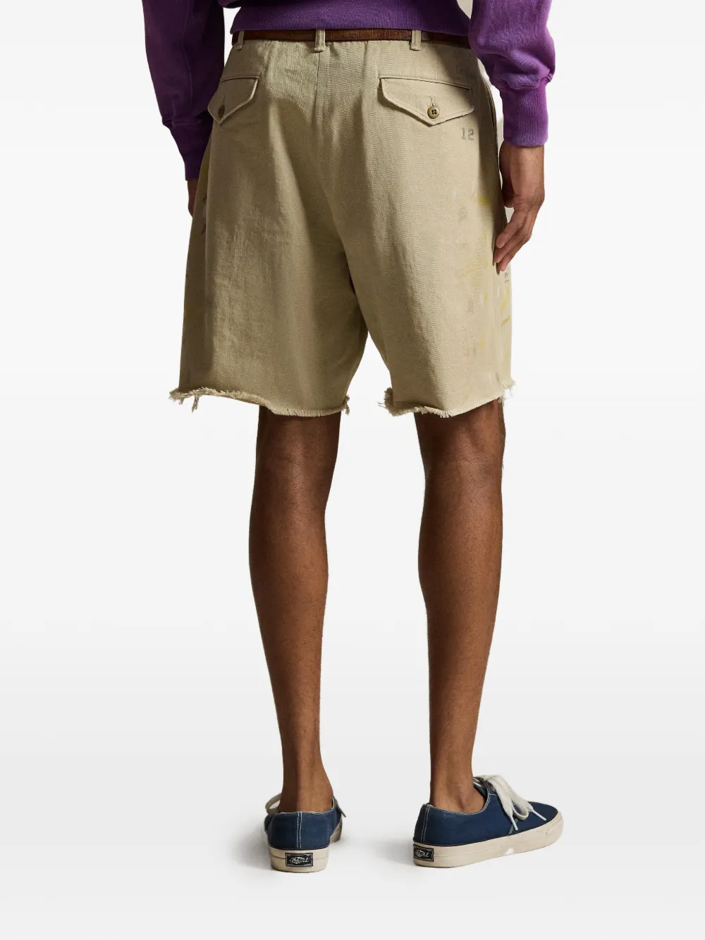 Polo Ralph Lauren Shorts met franje Bruin
