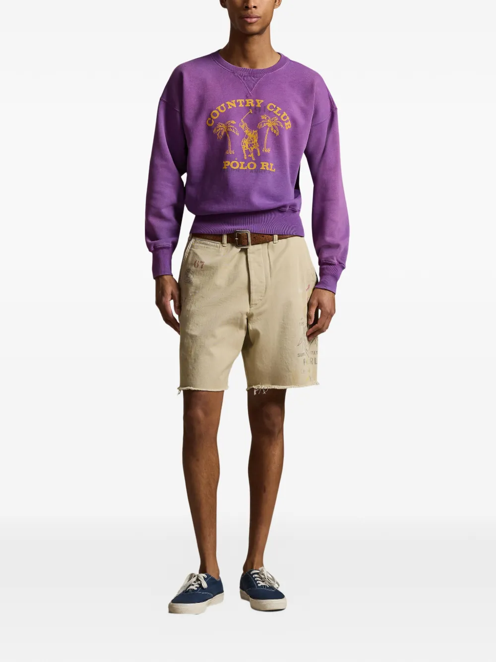 Polo Ralph Lauren Shorts met franje Bruin