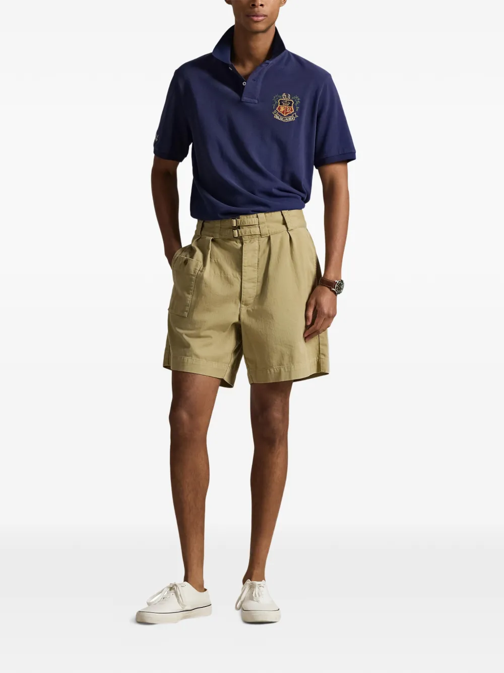 Polo Ralph Lauren Poloshirt met borduurwerk op de borst Blauw