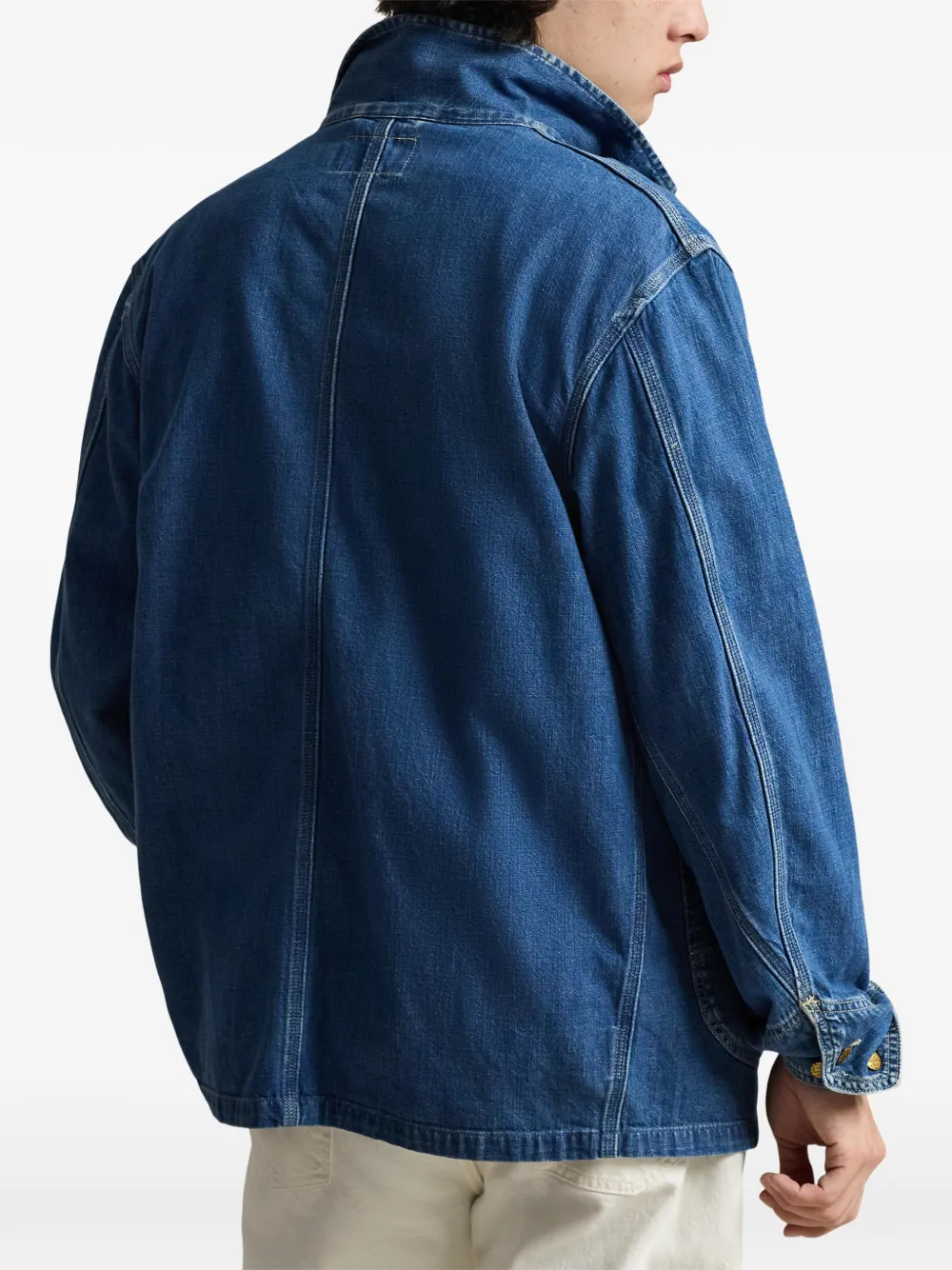 Polo Ralph Lauren Waldron denim jack met logopatch Blauw