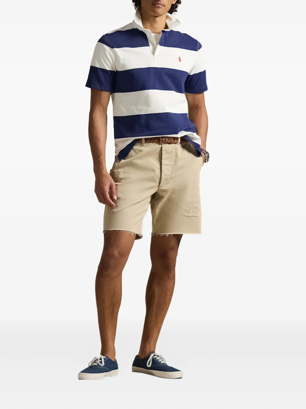 Polo Ralph Lauren Gestreept poloshirt Blauw