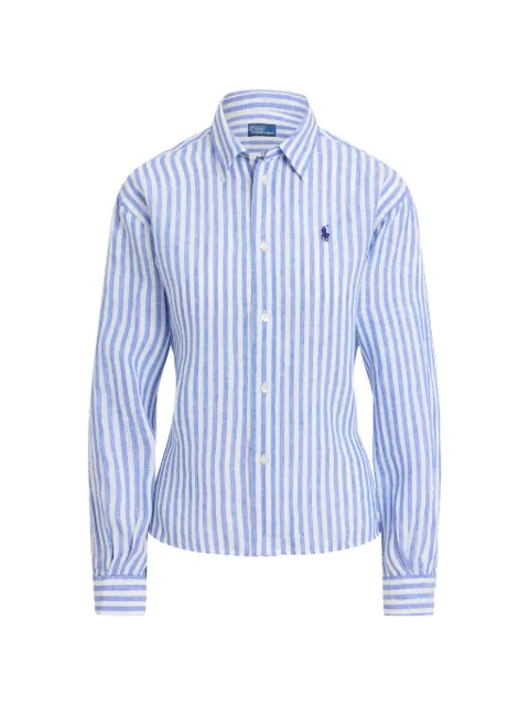 Polo Ralph Lauren льняная рубашка в клетку гингем