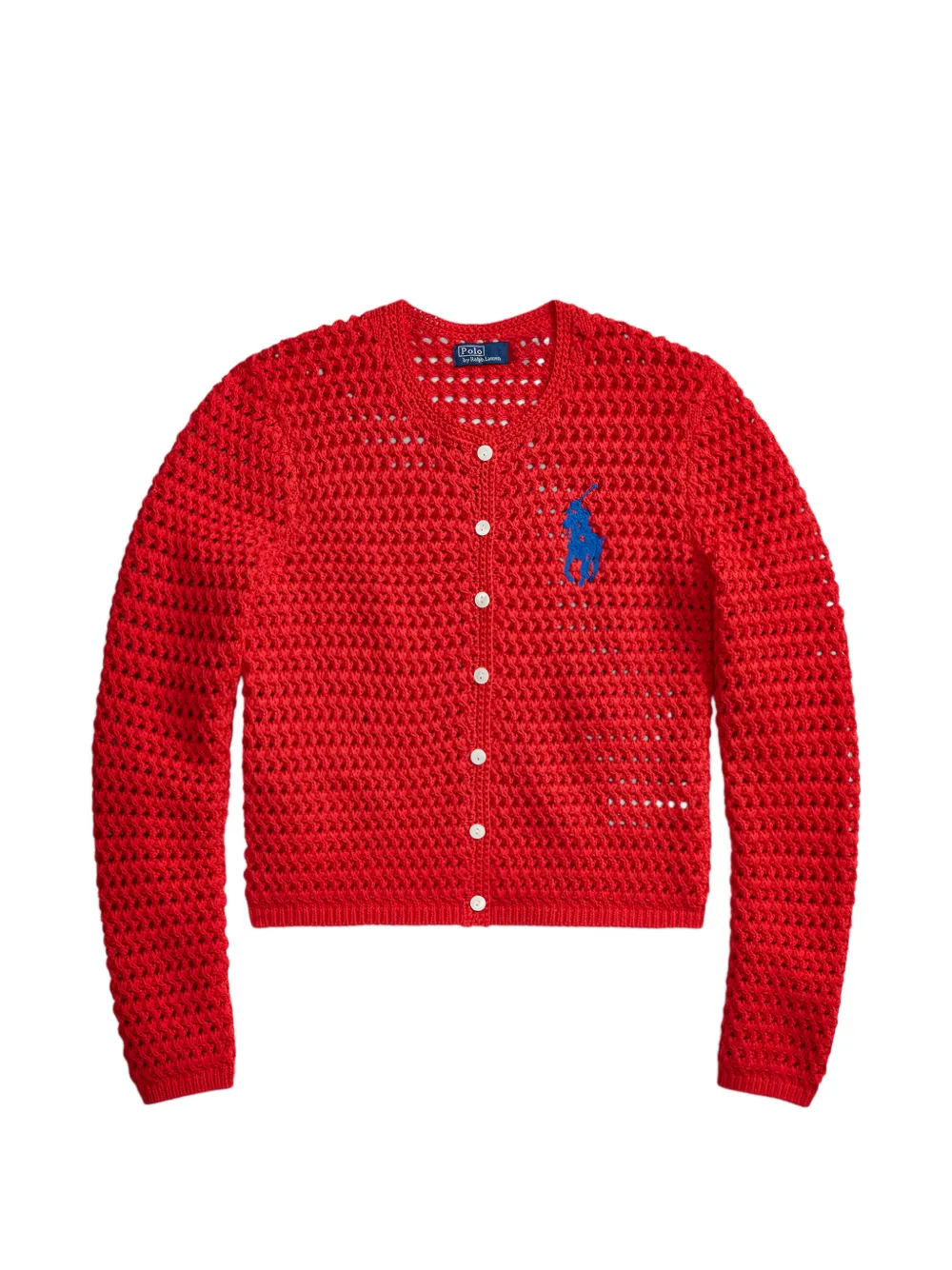 Polo Ralph Lauren Cardigan con applicazione - Rosso