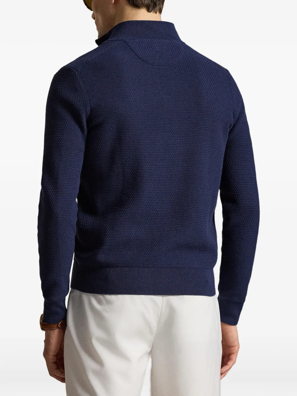 RLX Ralph Lauren ハーフジップ ワッフルセーター | ブルー | FARFETCH JP