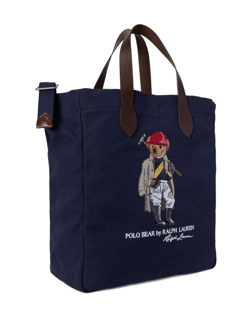 Polo Bear canvas tote bag