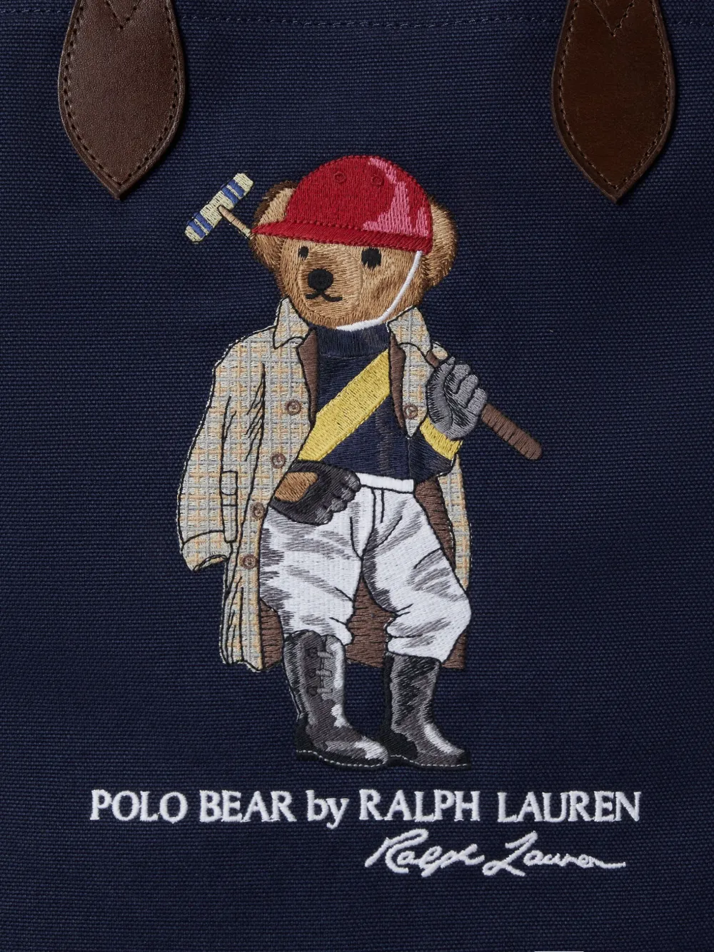 Polo Bear canvas tote bag