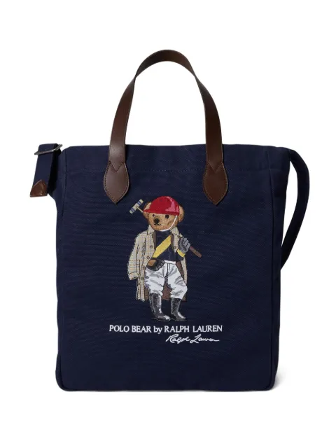 Polo Ralph Lauren Polo Bear canvas tote bag