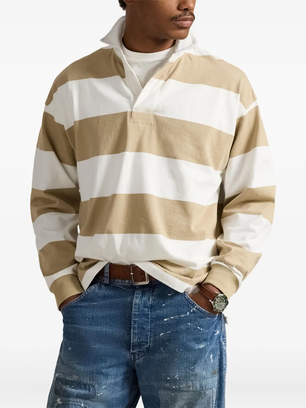 Polo Ralph Lauren Gestreept poloshirt Beige