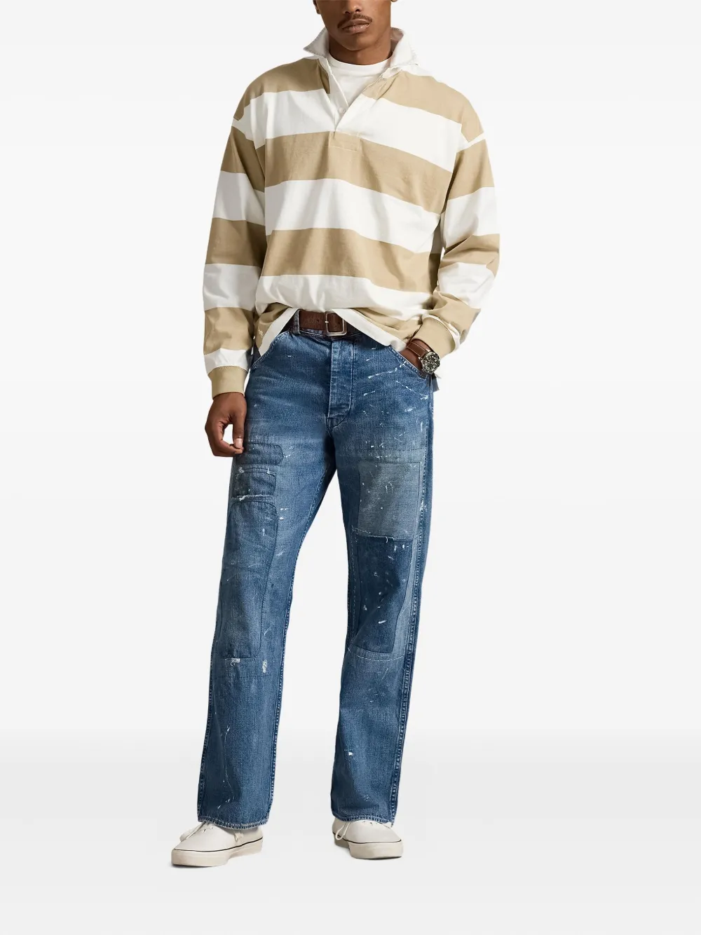 Polo Ralph Lauren Gestreept poloshirt Beige