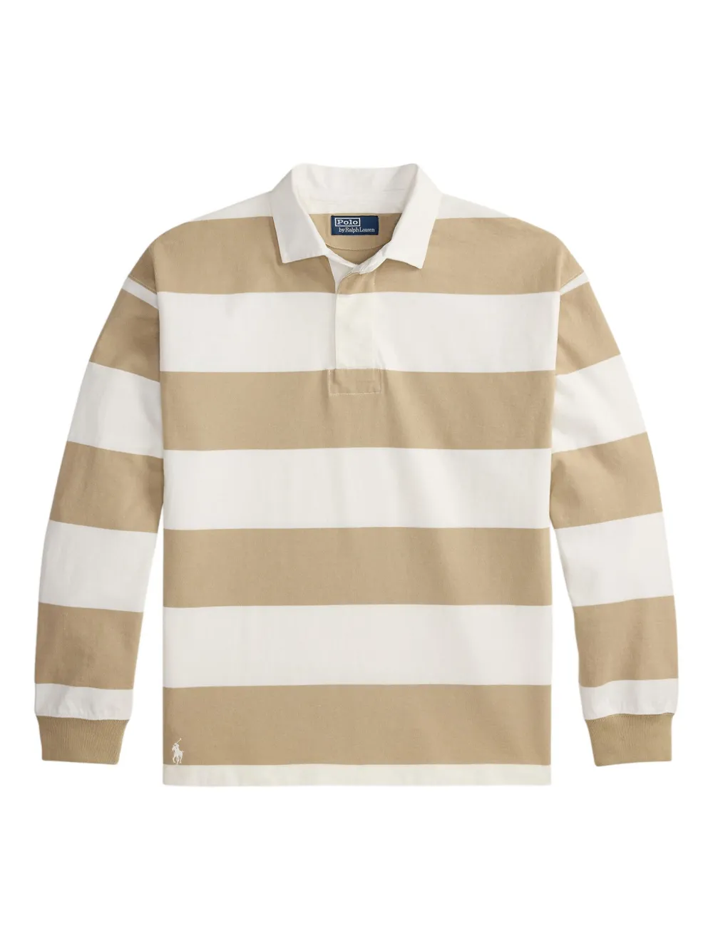 Polo Ralph Lauren Gestreiftes Poloshirt - Nude