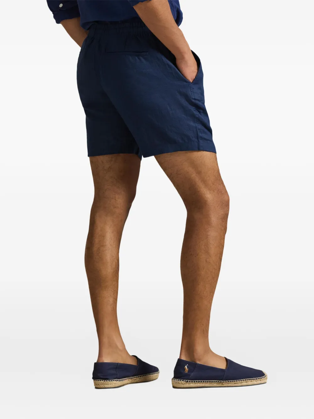 Polo Ralph Lauren Linnen shorts Blauw