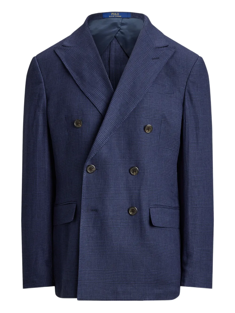 Polo Ralph Lauren Blazer doppiopetto Glen a quadri - Blu