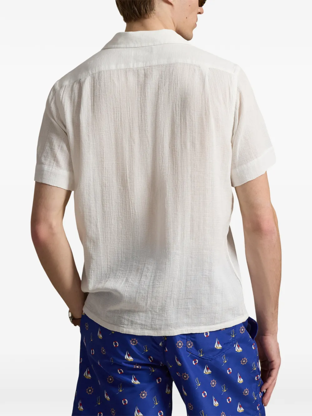 embroidered pocket shirt
