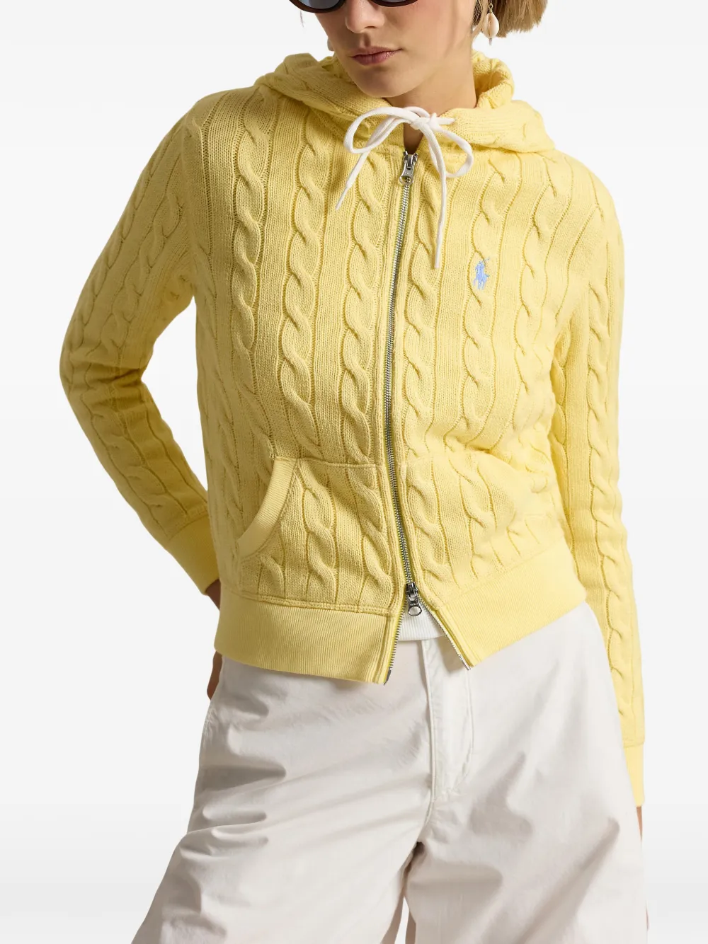 Polo Ralph Lauren ケーブルニット パーカー | イエロー | FARFETCH JP