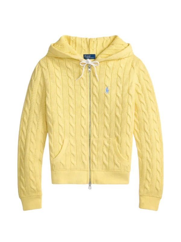 Polo Ralph Lauren ケーブルニット パーカー | イエロー | FARFETCH JP