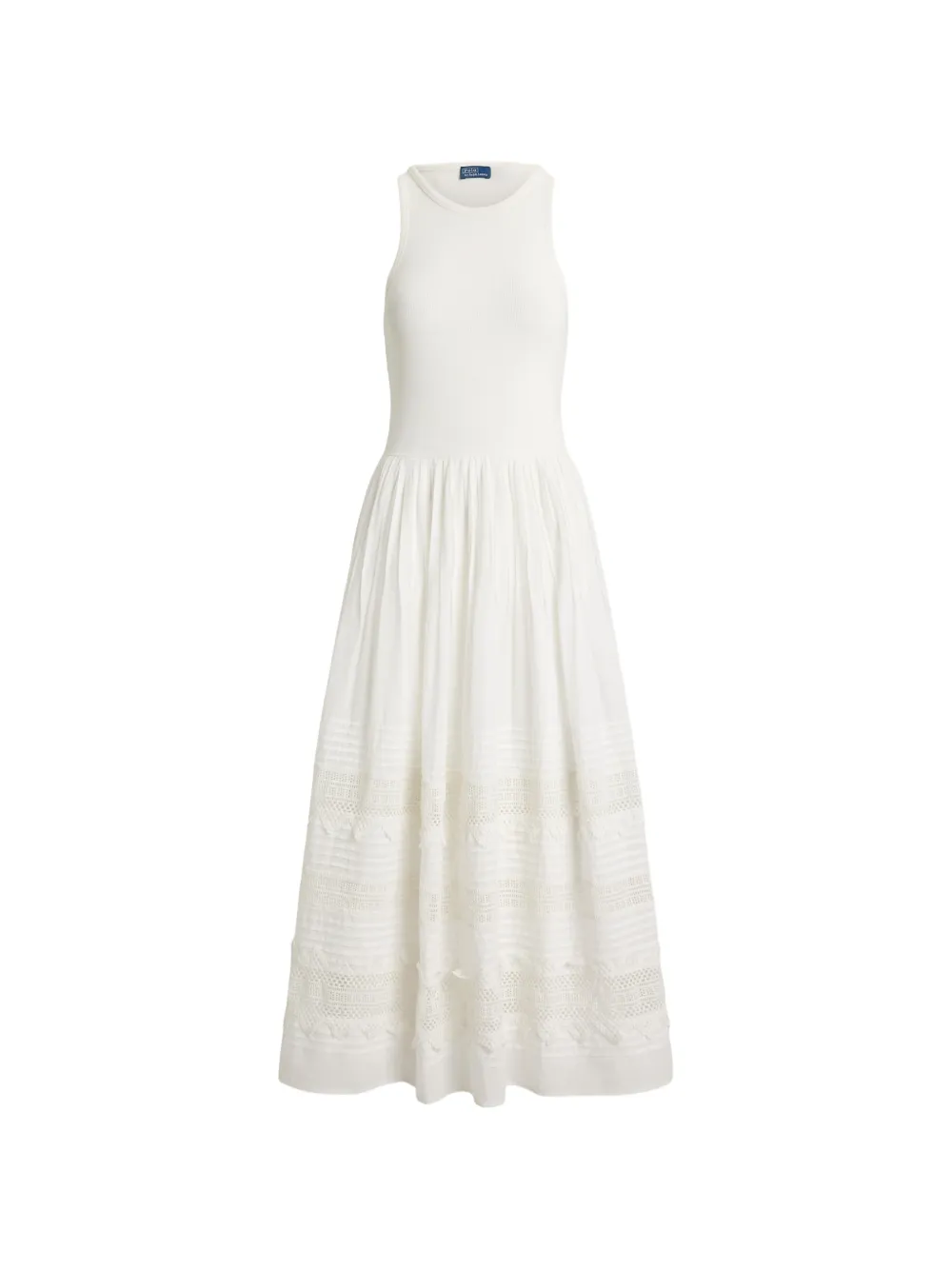Polo Ralph Lauren Ärmelloses Spitzenkleid - Weiß