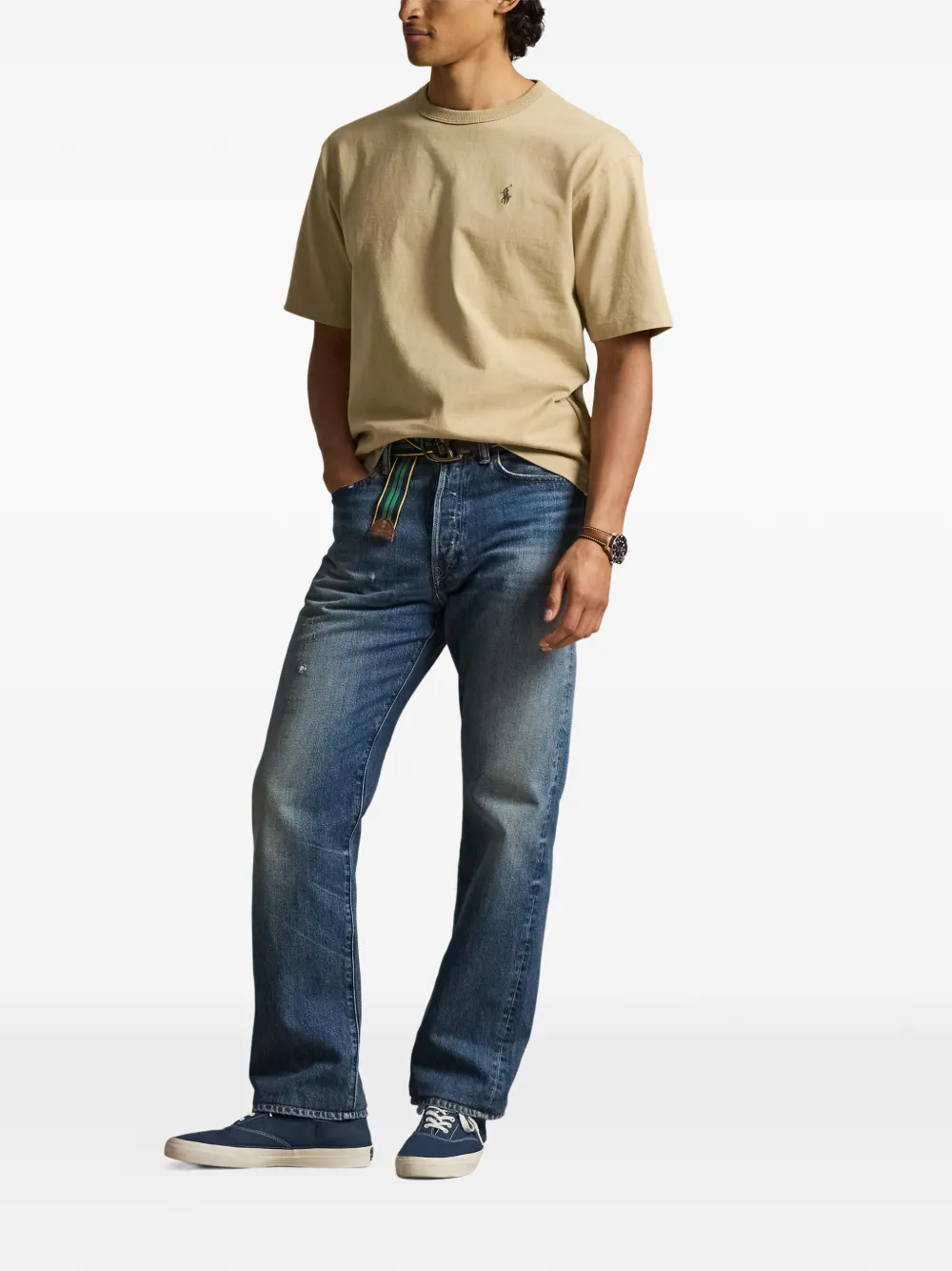 Polo Ralph Lauren T-shirt met logo Bruin