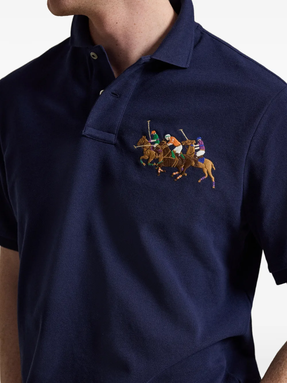 Polo Ralph Lauren Poloshirt met borduurwerk Blauw