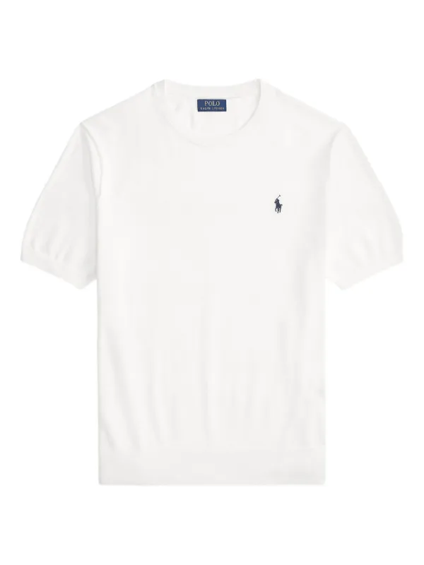 Polo Ralph Lauren Camiseta Decote Careca Com Bordado | Branco