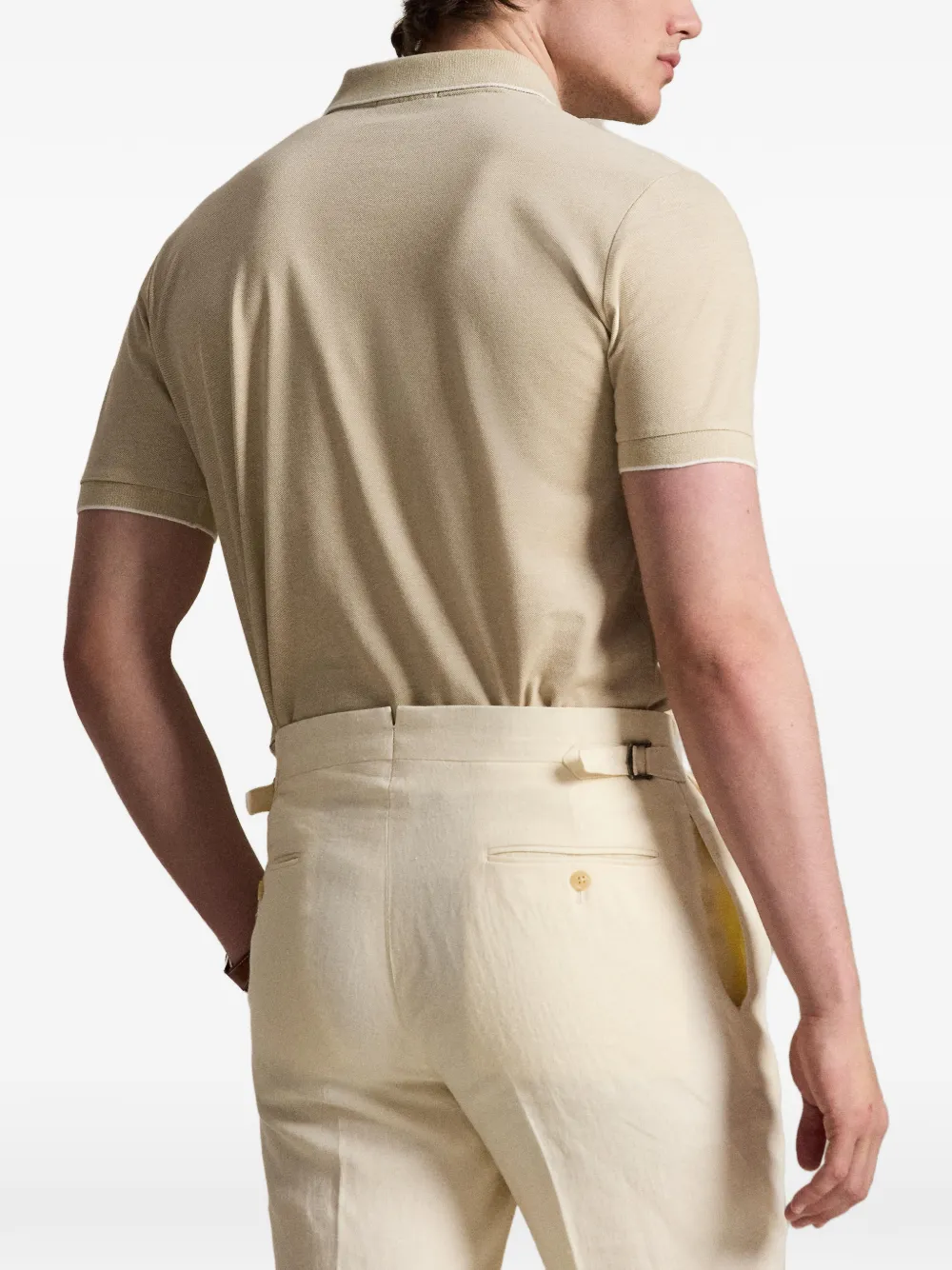 Polo Ralph Lauren Poloshirt met jacquard Beige