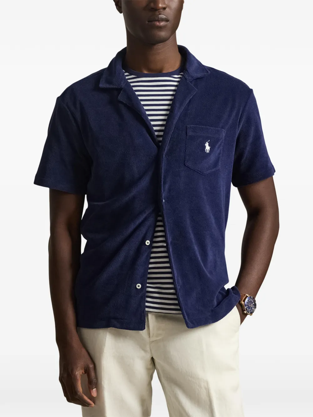 Polo Ralph Lauren Overhemd met geborduurd logo Blauw