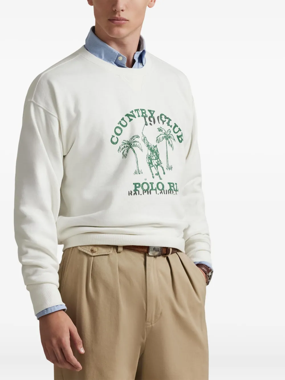 Polo Ralph Lauren Sweater met print Beige