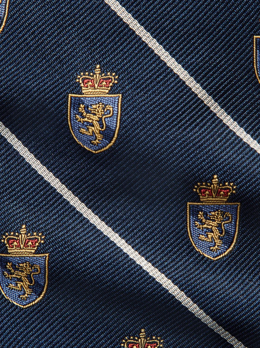Polo Ralph Lauren Gestreepte zijden stropdas Blauw