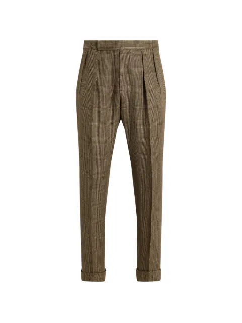 Polo Ralph Lauren Glen-plaid pleated trousers