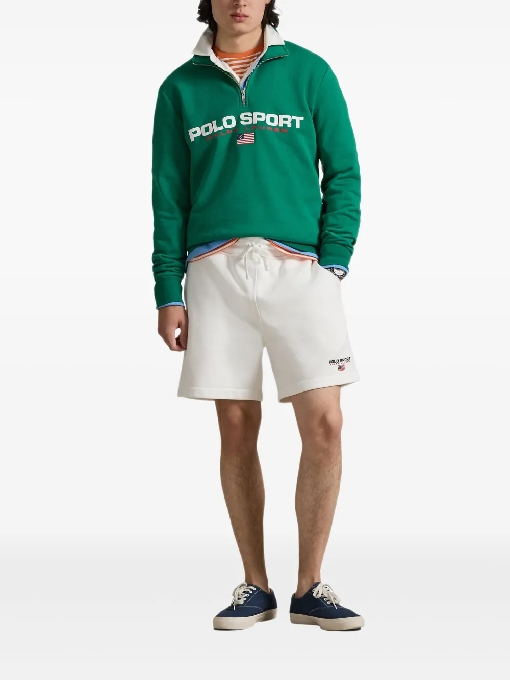 Polo Ralph Lauren Shorts met trekkoord en logodetail Wit